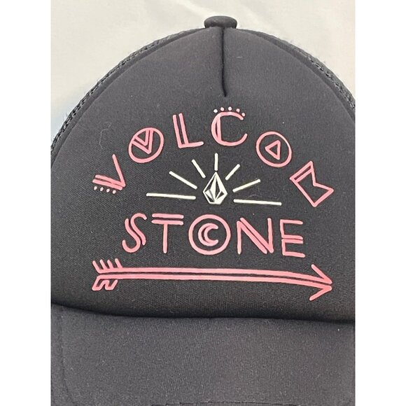 Volcom Stone trucker mesh hat 6 1/2" snap back black - Picture 7 of 7